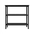 Lagerregal 3 Ebenen Schwarz 90 x 40 x 90 cm Stahl Rechteckig