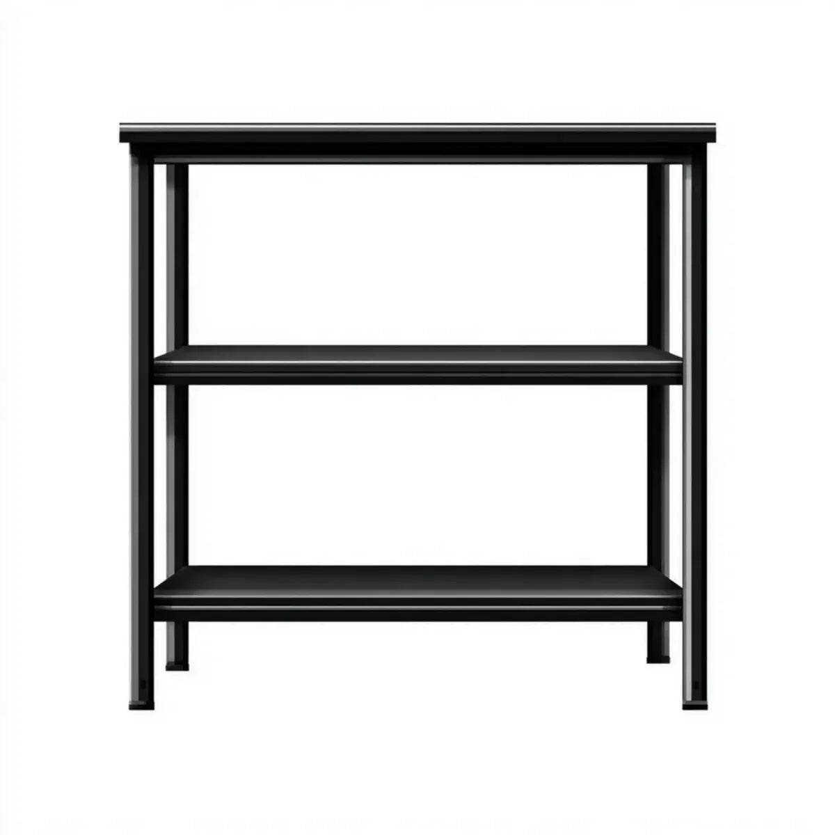 Lagerregal 3 Ebenen Schwarz 90 x 40 x 90 cm Stahl Rechteckig
